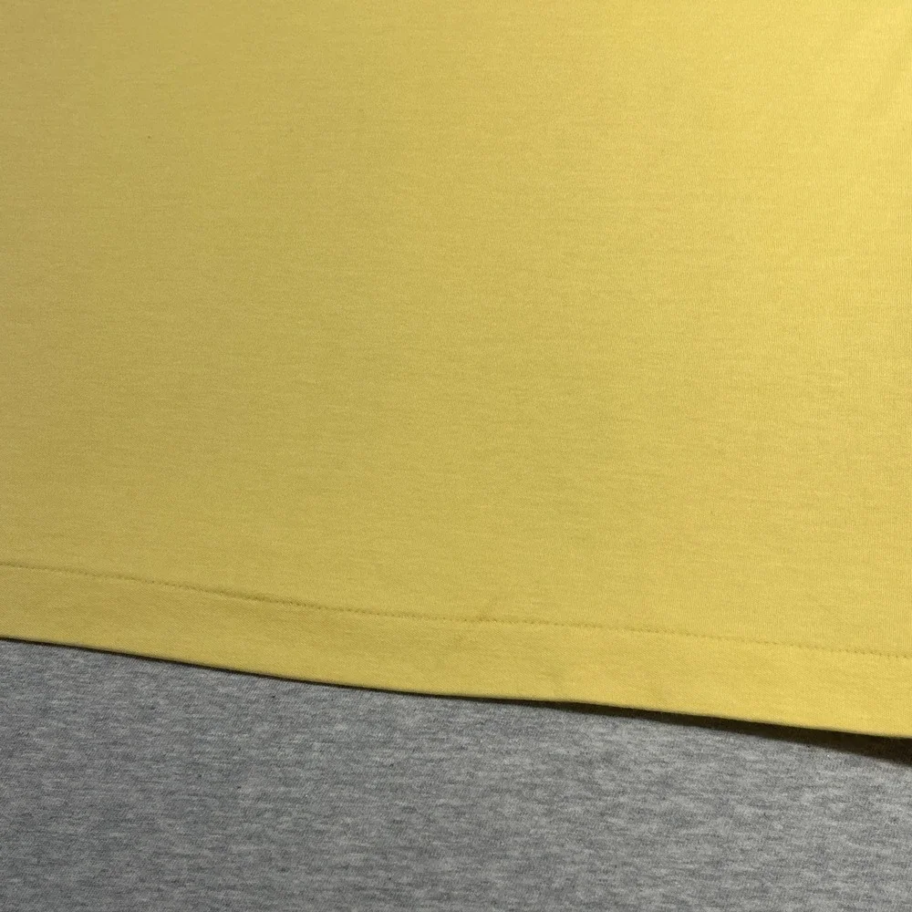Polo Ralph Lauren Shirt Mens L Yellow Classic Fit Short Sleeve Interlock Polo